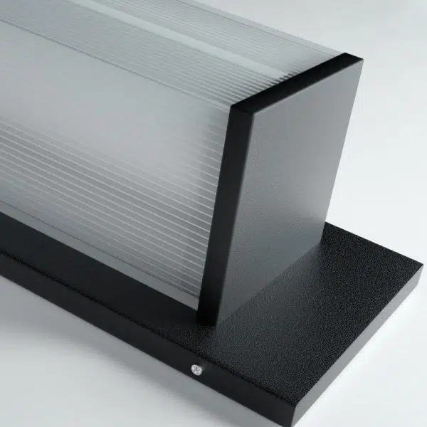 Modern Minimalist Solar Waterproof Rectangular Stainless Steel Acrylic LED Outdoor Wall Sconce Lamp For Outdoor Patio - Image 5