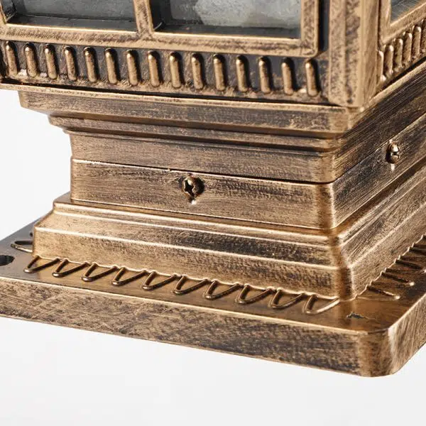 Industrial Aluminum Pagoda Water-grain Glass 1-Light Outdoor Lawn Landscape Light - Image 8