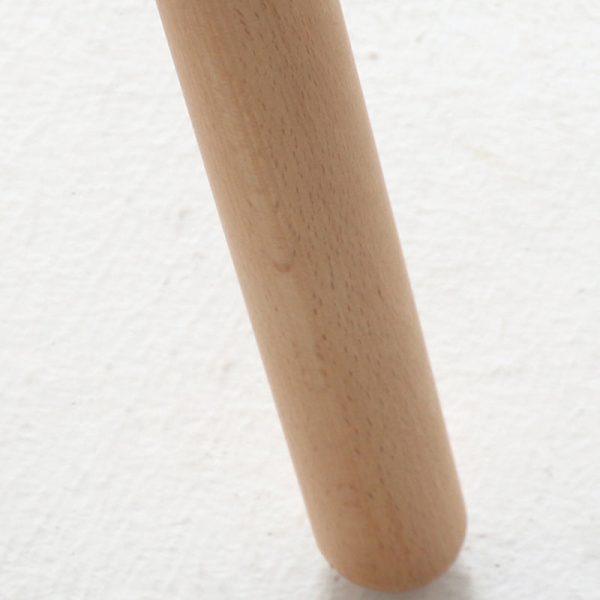 Contemporary Nordic Curved Square PP Wood Dining Chair Backrest For Dining Room - Image 5