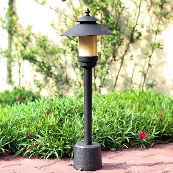 Modern Minimalist Umbrella Waterproof Aluminum Marble LED Outdoor Light For Garden - Image 8