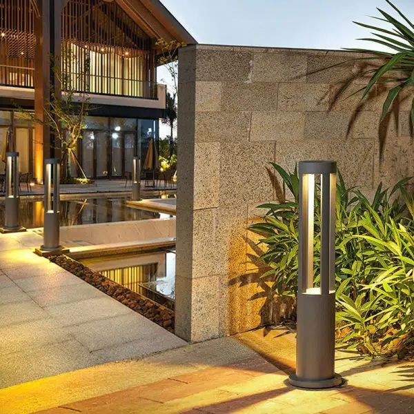 Modern Minimalist Waterproof Cylinder Square Aluminum LED Landscape Light For Garden - Image 3