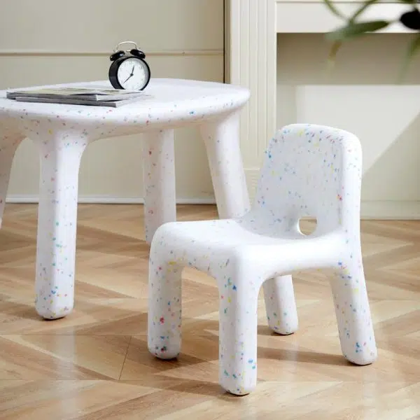 Contemporary Creative Square Plastic Children Chair Backrest For Living Room - Image 3
