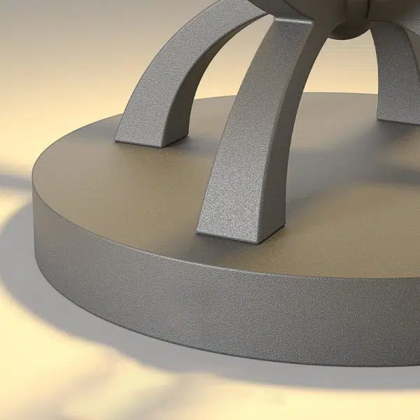 Contemporary Industrial Waterproof Stainless Steel PE Mushroom Design LED Post Lamp Landscape Light For Outdoor Patio - Image 8