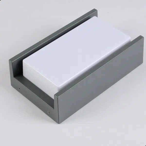 Minimalist Outdoor Square PC LED Patio Waterproof Wall Sconce Lamp - Image 8