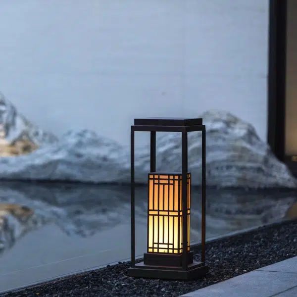 Modern Retro Stainless Steel Marble Solar LED  Waterproof Garden Lawn Outdoor Light - Image 14