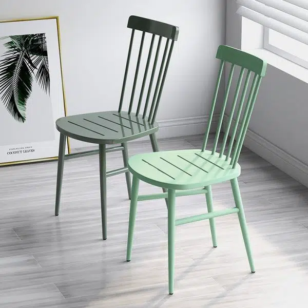 Contemporary Scandinavian Square Steel Chair Backrest Armrest For Living Room - Image 22