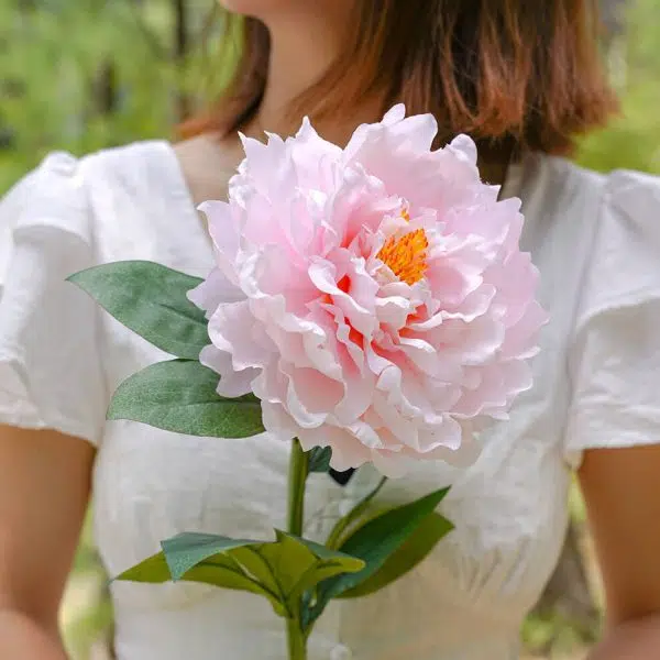 Modern Simulation Peony Flower Decoration Waterproof Solar Outdoor LED Garden Ground Light - Image 2