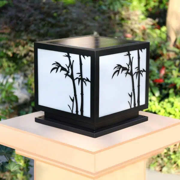 Traditional Chinese Solar Square Stainless Steel Acrylic LED Outdoor Landscape Light For Outdoor Patio - Image 14