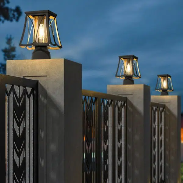 Modern Simplicity Solar Waterproof Stainless Steel Glass Column LED Landscape Lighting Outdoor Light For Garden - Image 7