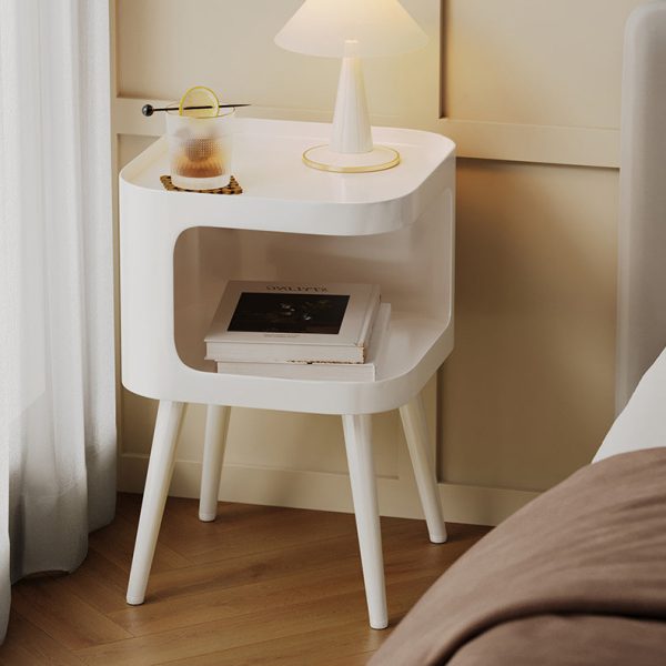 Contemporary Creative Square Carbon Steel End Table 1-Storage For Living Room - Image 3