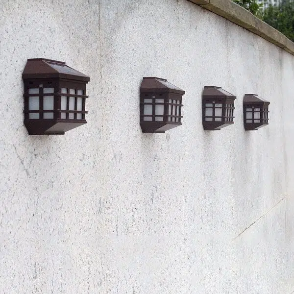 Courtyard Waterproof Window Pane LED Solar Wall Sconce Lamp Outdoor Light - Image 16