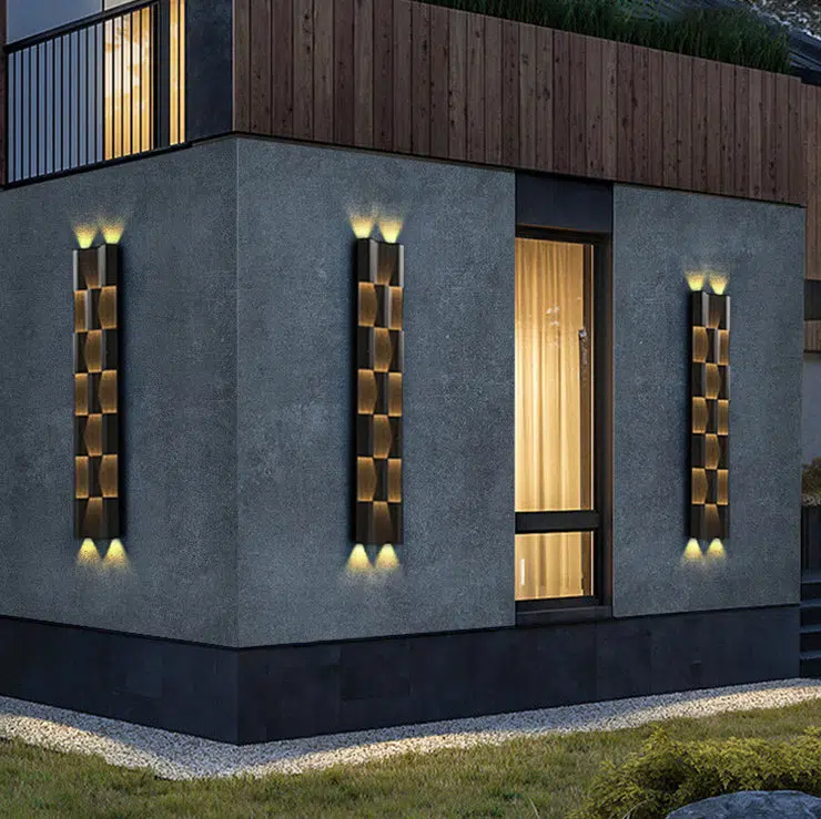 04-e87b1e06-4612-48bc-96cd-1e0fdcf46df8.jpg Contemporary Retro Waterproof Aluminum Rectangular LED Wall Sconce Lamp For Outdoor Patio - Image 1