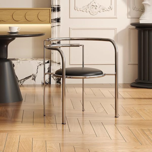 Contemporary Scandinavian Curved Back Ash Wood Sponge Dining Chair Backrest For Dining Room - Image 16