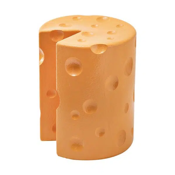 Contemporary Creative Kids Round Cylinder Cheese Resin Side Table For Bedroom - Image 12