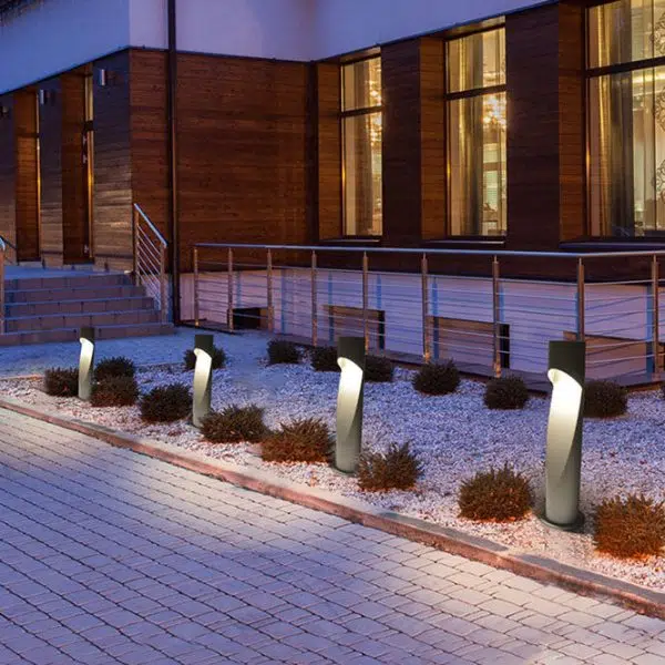 Minimalist Creative Column Geometric Hollow LED Outdoor Waterproof Lawn Landscape Light - Image 2