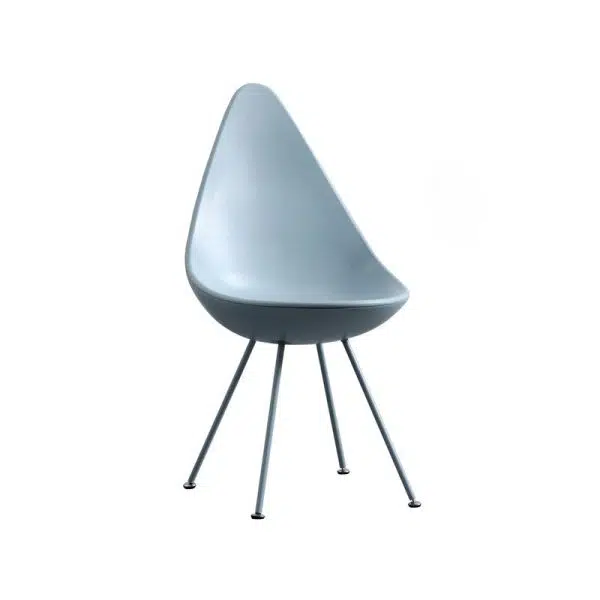 Contemporary Creative Water Drop Shape Plastic Dining Chair Backrest For Dining Room - Image 15