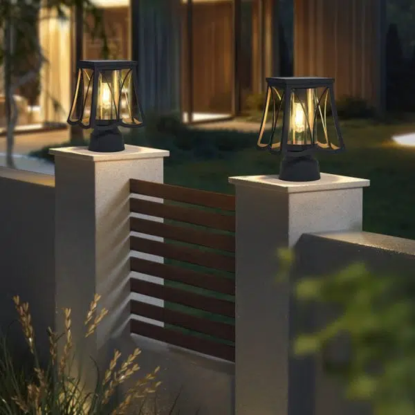 Modern Simplicity Solar Waterproof Stainless Steel Glass Column LED Landscape Lighting Outdoor Light For Garden - Image 8