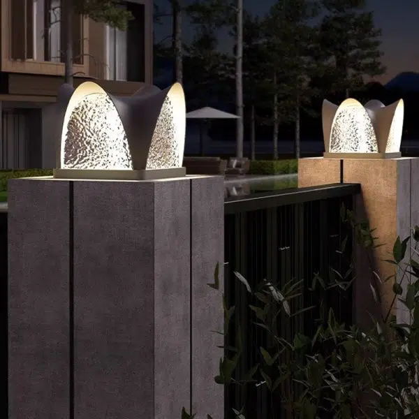 Modern Art Deco Solar Curve Cube LED Outdoor Landscape Light For Garden - Image 19