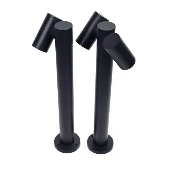 Modern Minimalist Rotatable Cylinder Round Tempered Glass Aluminum LED Outdoor Ground Light For Garden - Image 15