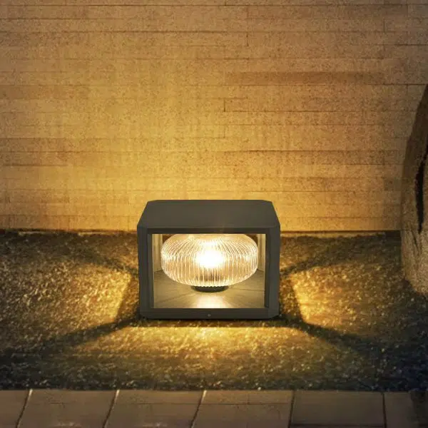 Modern Simplicity Solar Waterproof Stainless Steel Aluminum Glass Cube Ball 1-Light Landscape Lighting Outdoor Light For Outdoor Patio - Image 10