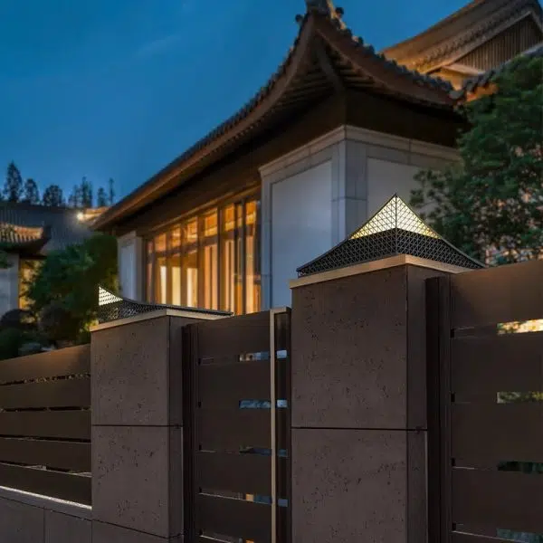 Contemporary Industrial Hollow Out Stainless Steel PC LED Lawn Landscape Light For Outdoor Patio - Image 2