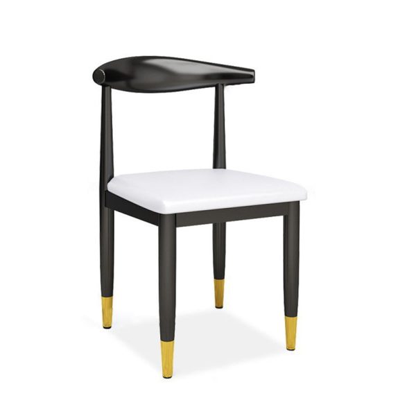 Contemporary Luxury Square PU Leather Dining Chair Backrest For Dining Room - Image 16