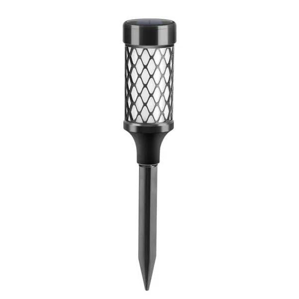 Outdoor Solar Waterproof ABS Weaving Cylindrical Cage LED Lawn Insert Landscape Light - Image 11