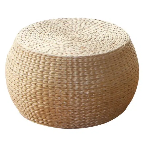 Traditional Chinese Round Column Wood Chair Backless Armless For Living Room - Image 13