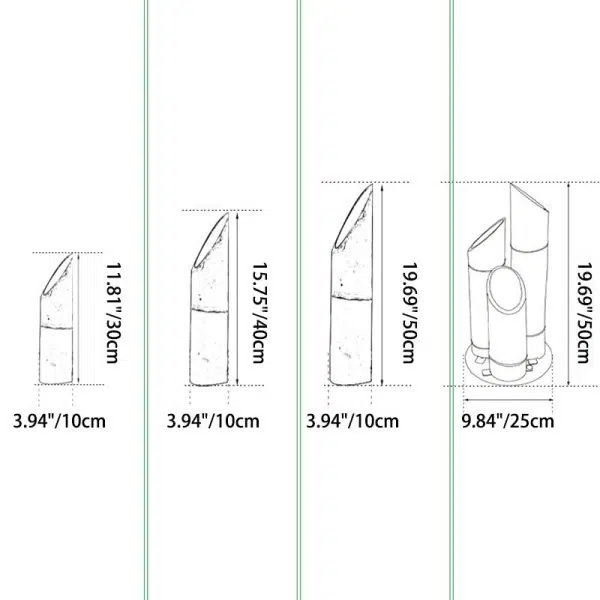 Contemporary Creative Waterproof Solar Resin Bamboo LED Landscape Lighting Outdoor Light For Garden - Image 3