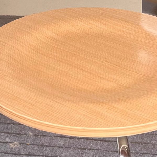 Contemporary Nordic Wood Stainless Steel Round Dining Chair Backrest For Dining Room - Image 5