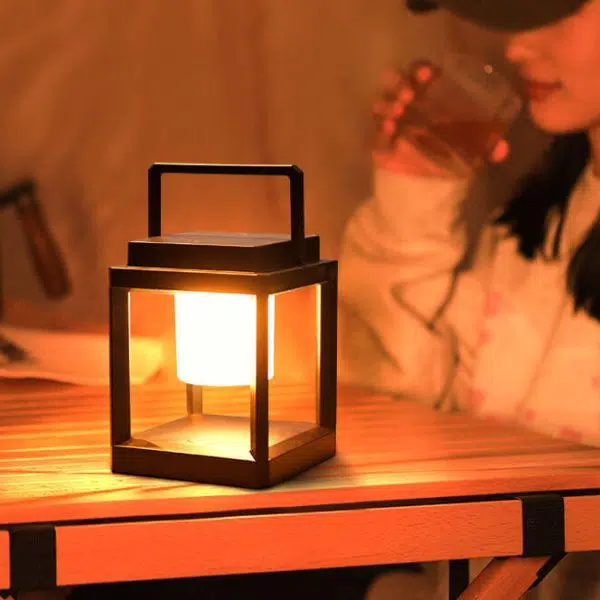 Outdoor Solar Camping Square Portable Cage LED Camping Landscape Light - Image 16