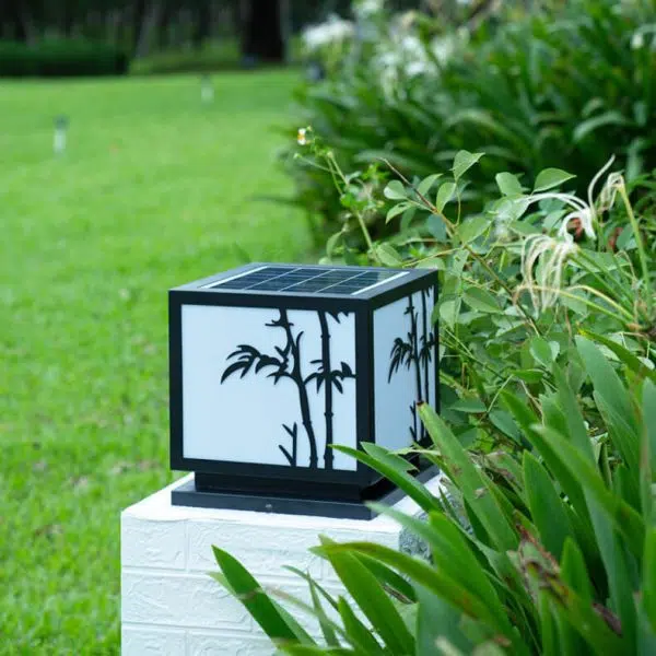 Traditional Chinese Solar Square Stainless Steel Acrylic LED Outdoor Landscape Light For Outdoor Patio - Image 16
