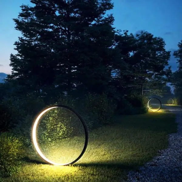 Outdoor Waterproof Acrylic Lampshade Aluminum Ring Design LED Lawn Light - Image 14