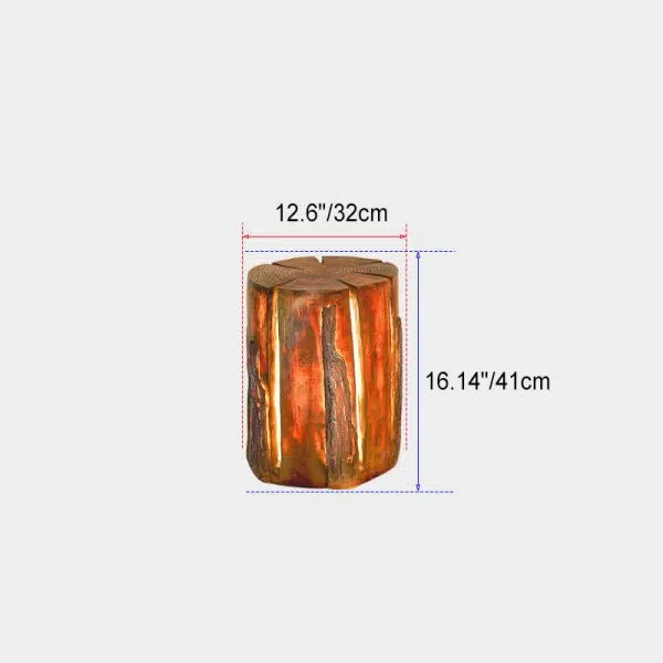 Creative Simulation Stump Resin LED Courtyard Lawn Landscape Light - Image 5