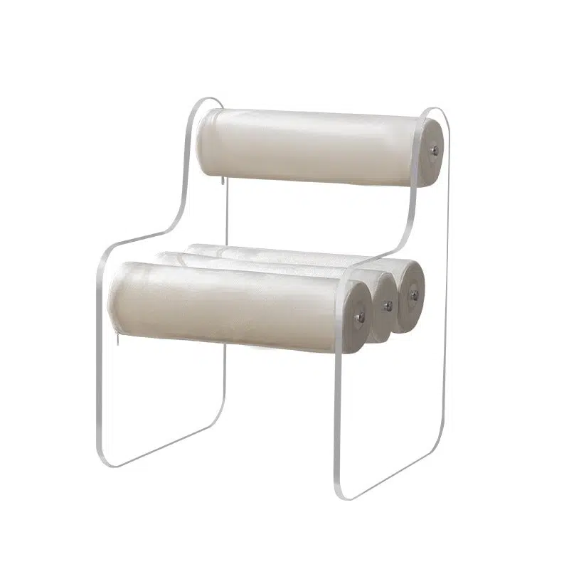 05-8d824647-c359-4d4b-be56-a83d1f0fab2d.jpg Contemporary Creative Cylinder Acrylic Fabric Chair Backrest Armless For Living Room - Image 10