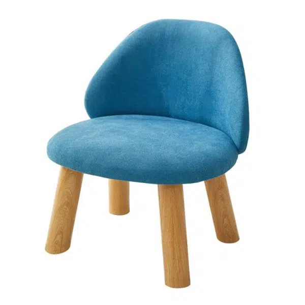 Contemporary Nordic Fabric Round Footstool Backrest For Entryways - Image 22