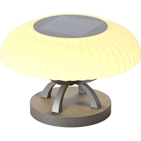Contemporary Industrial Waterproof Stainless Steel PE Mushroom Design LED Post Lamp Landscape Light For Outdoor Patio - Image 14