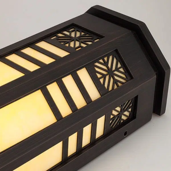 Modern Classical Cylindrical Stainless Steel Imitation Marble Waterproof Outdoor LED Wall Sconce Lamp - Image 3