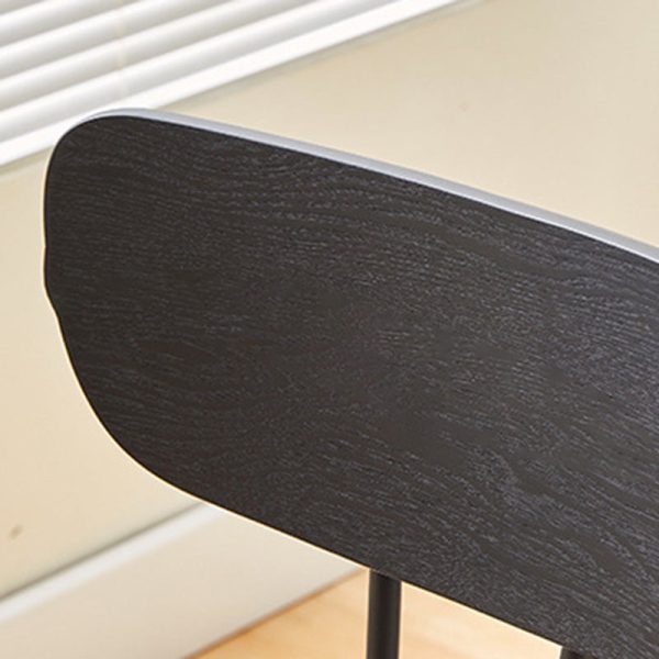 Contemporary Luxury Square PU Leather Carbon Steel Dining Chair Backrest For Dining Room - Image 7