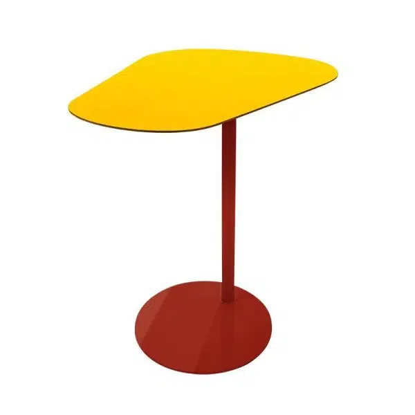 Contemporary Creative Irregular Geometric Round Iron End Table For Living Room - Image 17