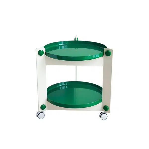 Contemporary Creative Round PET Acrylic End Table 2-Tier For Living Room - Image 19