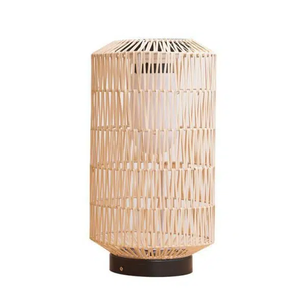 Modern Minimalist Solar Iron Rattan Cage Shaped LED Outdoor Landscape Light For Garden - Image 13