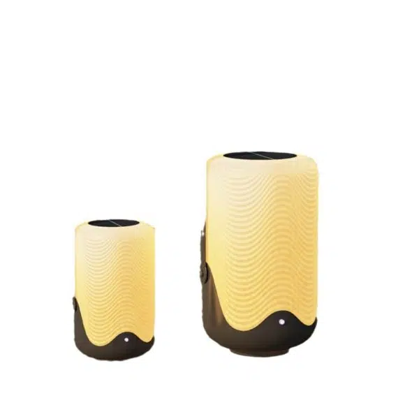 Modern Simplicity Solar Waterproof Iron Acrylic Cylinder Rechargeable LED Portable Landscape Lighting Outdoor Light For Garden - Image 15