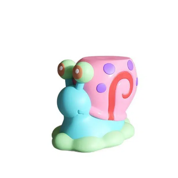 Contemporary Creative Cartoon Snail Design Resin Low Stool For Living Room - Image 11