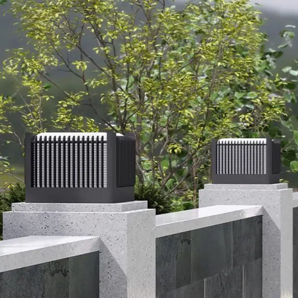 Modern Simplicity Solar Square Cube Stainless Steel Round LED Outdoor Landscape Light For Garden - Image 4