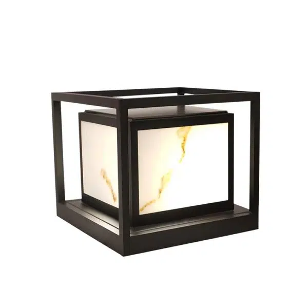 Modern Solar Square Chinese Outdoor Column Head Light LED Lawn Landscape Light - Image 9