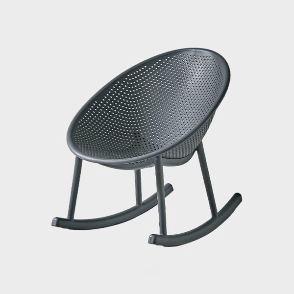 Contemporary Creative Oval PP Plastic Chair Backrest Armrest For Living Room - Image 12