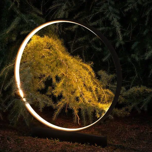 Outdoor Waterproof Acrylic Lampshade Aluminum Ring Design LED Lawn Light - Image 7