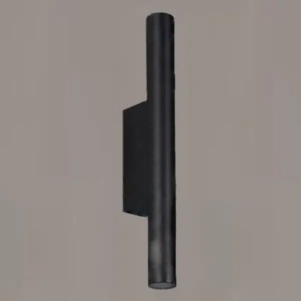 Modern Minimalist Long Cylinder Rectangle Base Aluminum Tempered Glass LED Waterproof Wall Sconce Lamp For Garden - Image 7