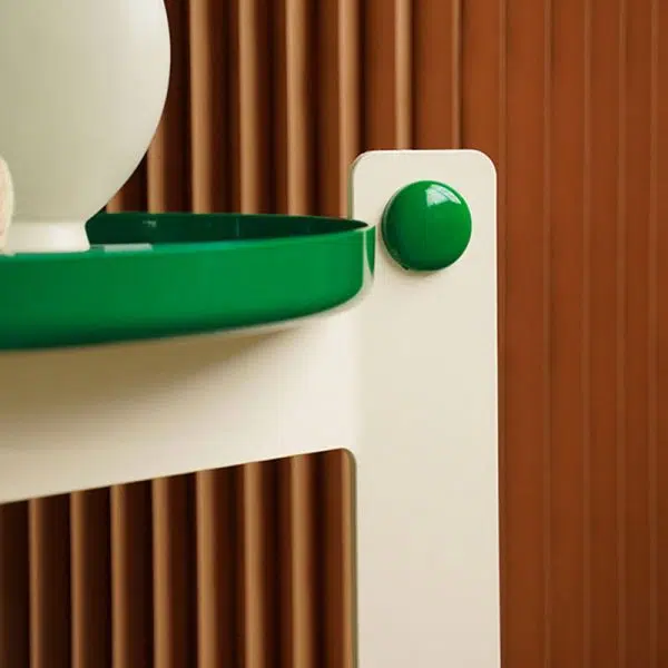 Contemporary Creative Round PET Acrylic End Table 2-Tier For Living Room - Image 7